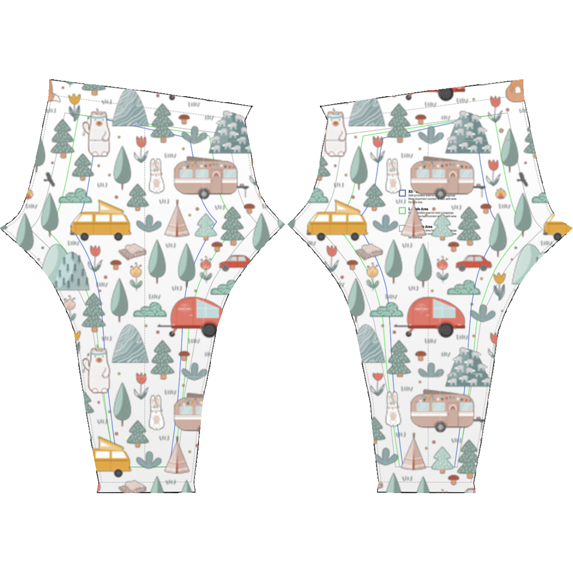 Camping All Over Print Leggings