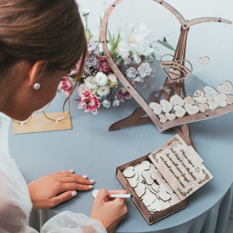 Wedding Guest Book Alternative - Sweet Heart Drop box