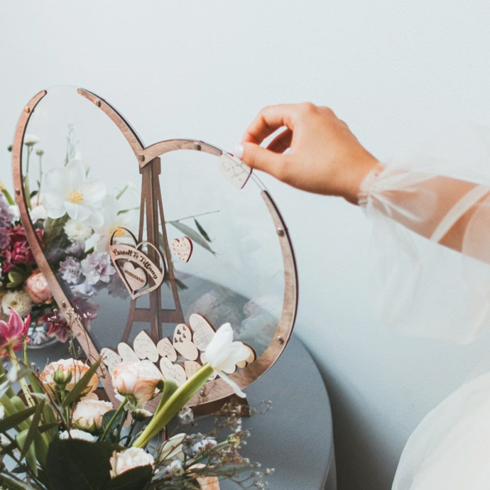 Wedding Guest Book Alternative - Sweet Heart Drop box