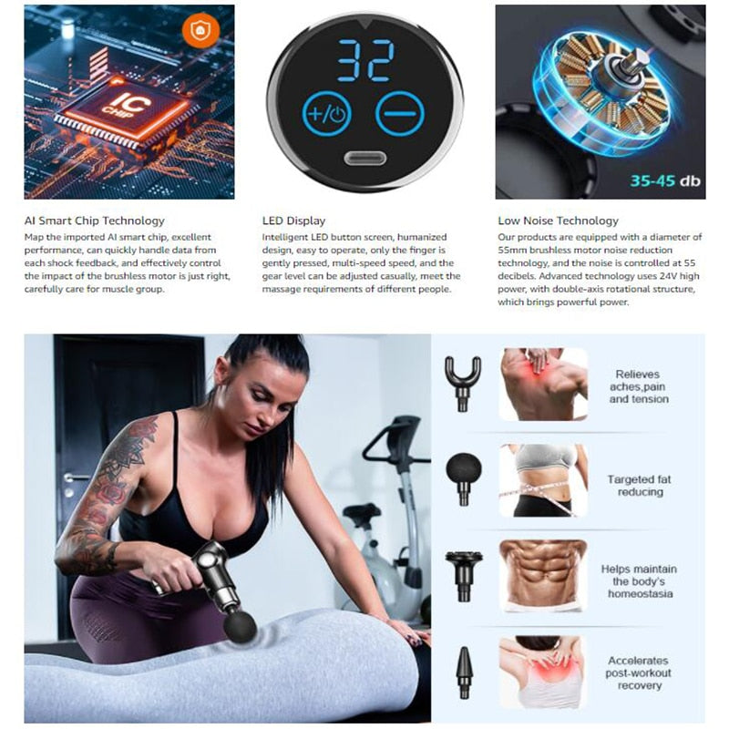 32 Speed Deep Tissue Muscle Massager