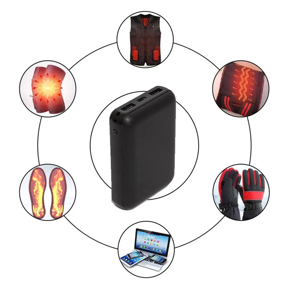 Portable Charging Battery Power Bank 5V 2A For Heated Vests
