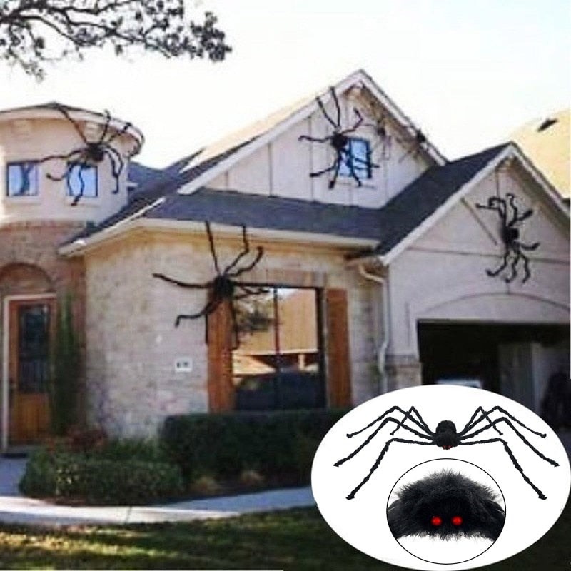 Giant Black Spider Haunted Decor | Halloween Decoration | Indoor or Outdoor