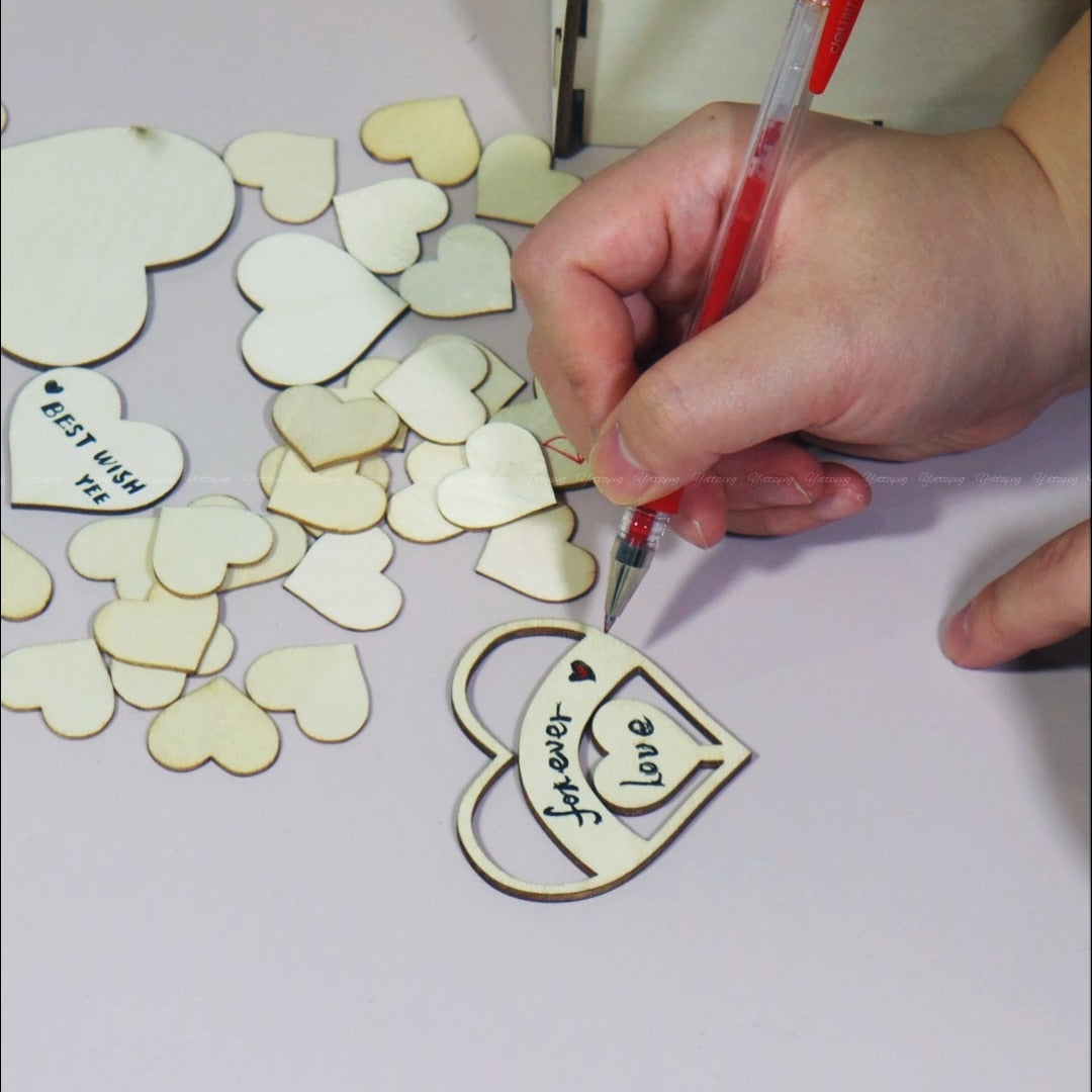 Wedding Guest Book Alternative - Sweet Heart Drop box