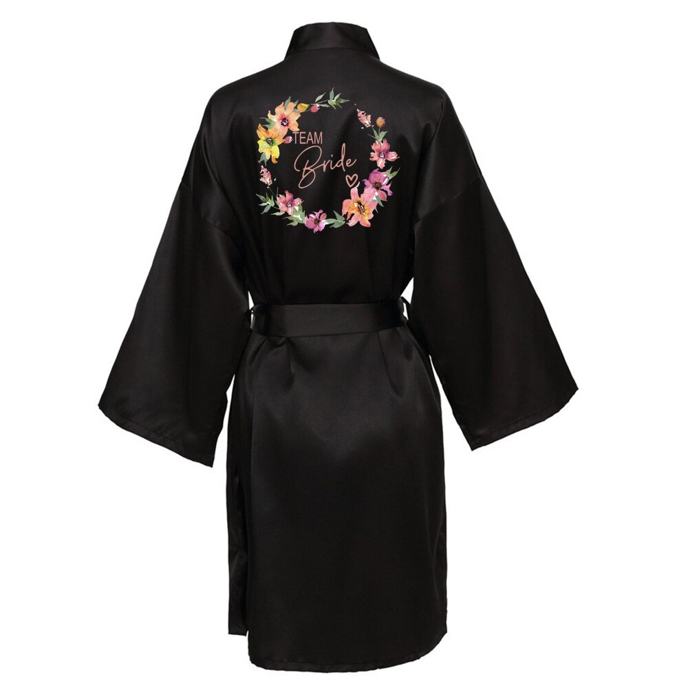 Wedding Party Satin Bride & Bridesmaid Bathrobe