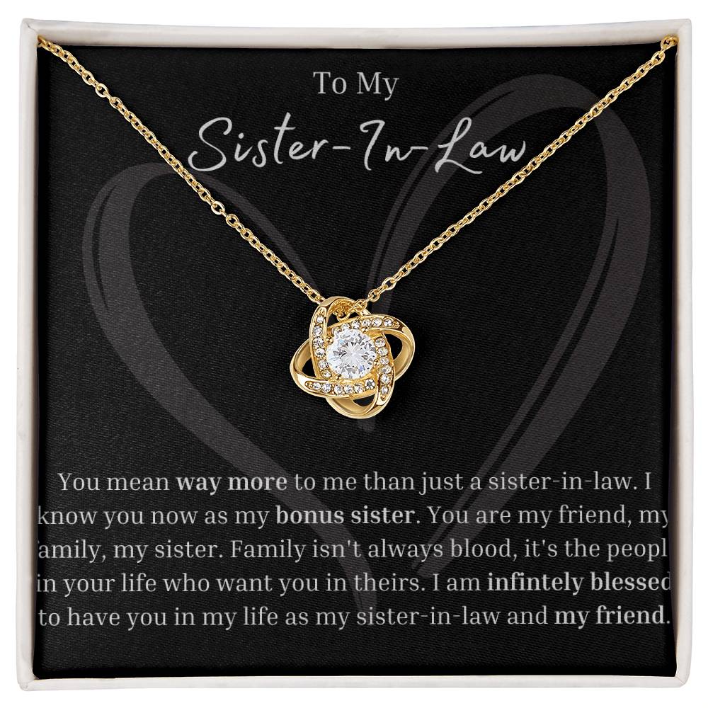 Sister-In-Law | Bonus Sister | Wedding | Love Knot Necklace | BUY 3, GET 1 FREE