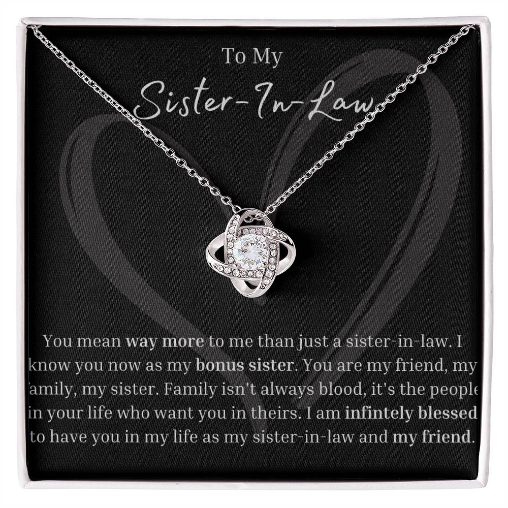 Sister-In-Law | Bonus Sister | Wedding | Love Knot Necklace | BUY 3, GET 1 FREE