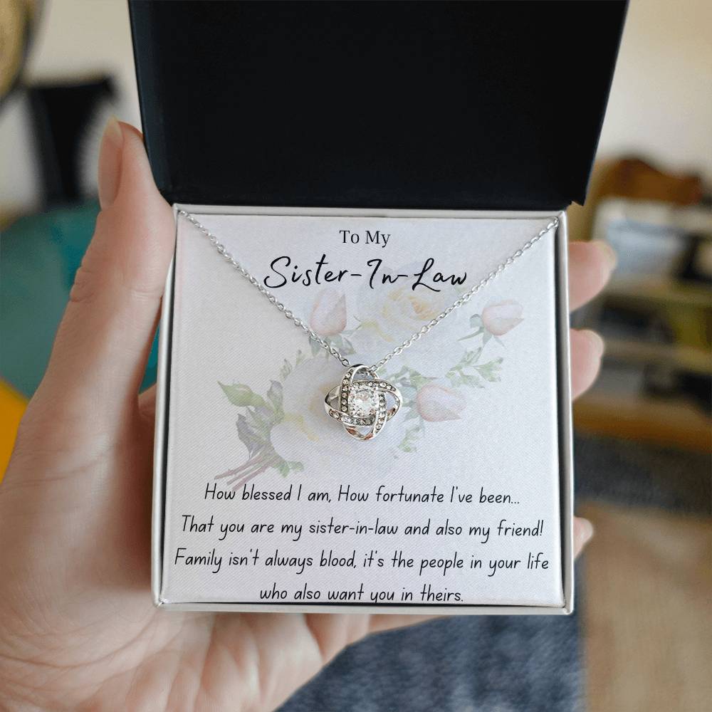 Sister-In-Law | Bonus Sister | Wedding | Love Knot Necklace | BUY 3, GET 1 FREE