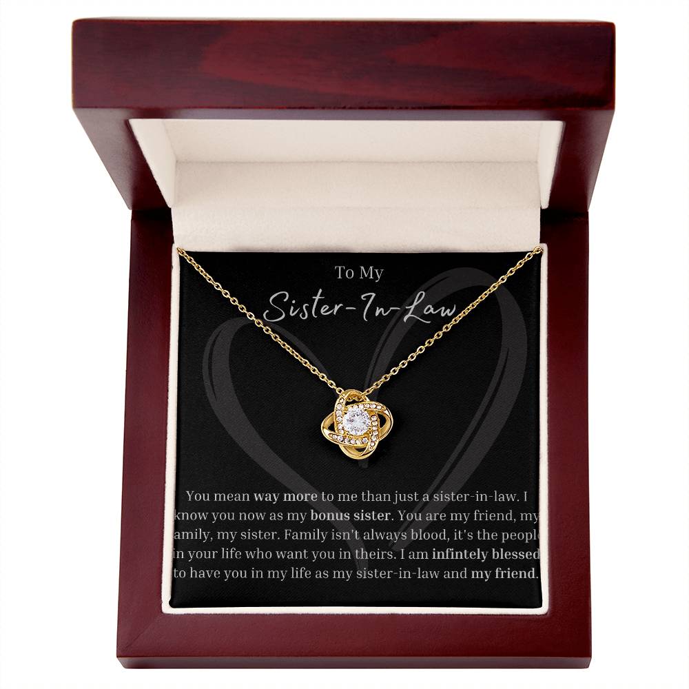 Sister-In-Law | Bonus Sister | Wedding | Love Knot Necklace | BUY 3, GET 1 FREE