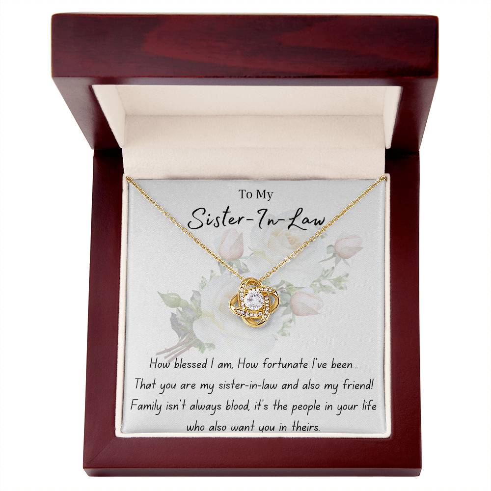 Sister-In-Law | Bonus Sister | Wedding | Love Knot Necklace | BUY 3, GET 1 FREE