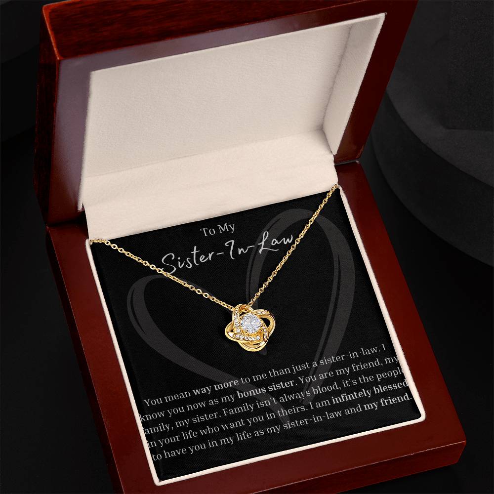 Sister-In-Law | Bonus Sister | Wedding | Love Knot Necklace | BUY 3, GET 1 FREE