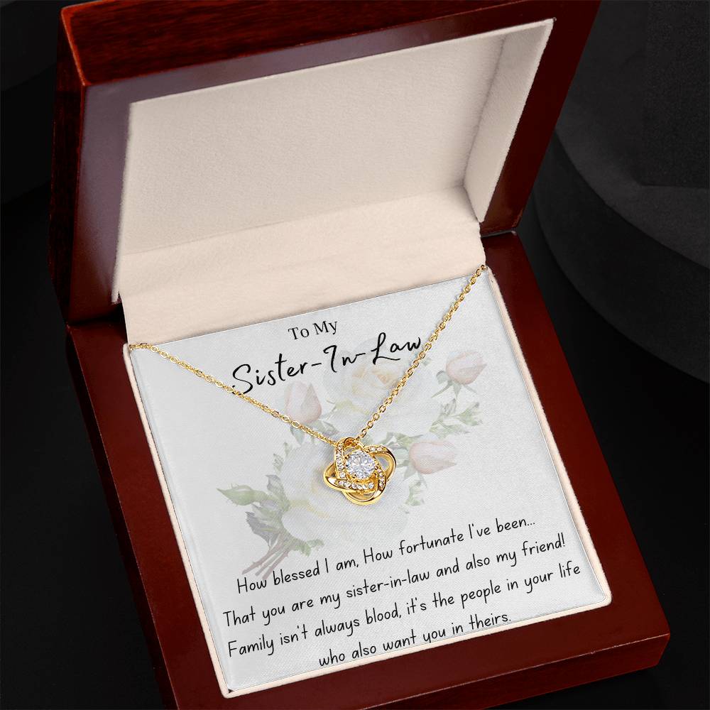 Sister-In-Law | Bonus Sister | Wedding | Love Knot Necklace | BUY 3, GET 1 FREE