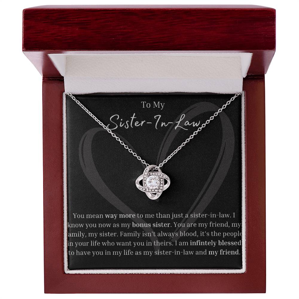 Sister-In-Law | Bonus Sister | Wedding | Love Knot Necklace | BUY 3, GET 1 FREE
