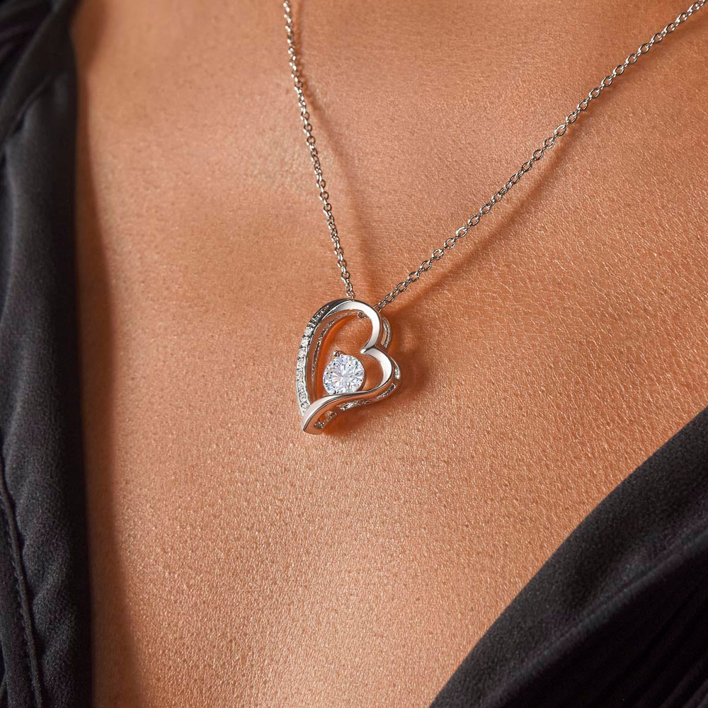 To Beautiful Daughter | From Father or Dad | Heart Necklace