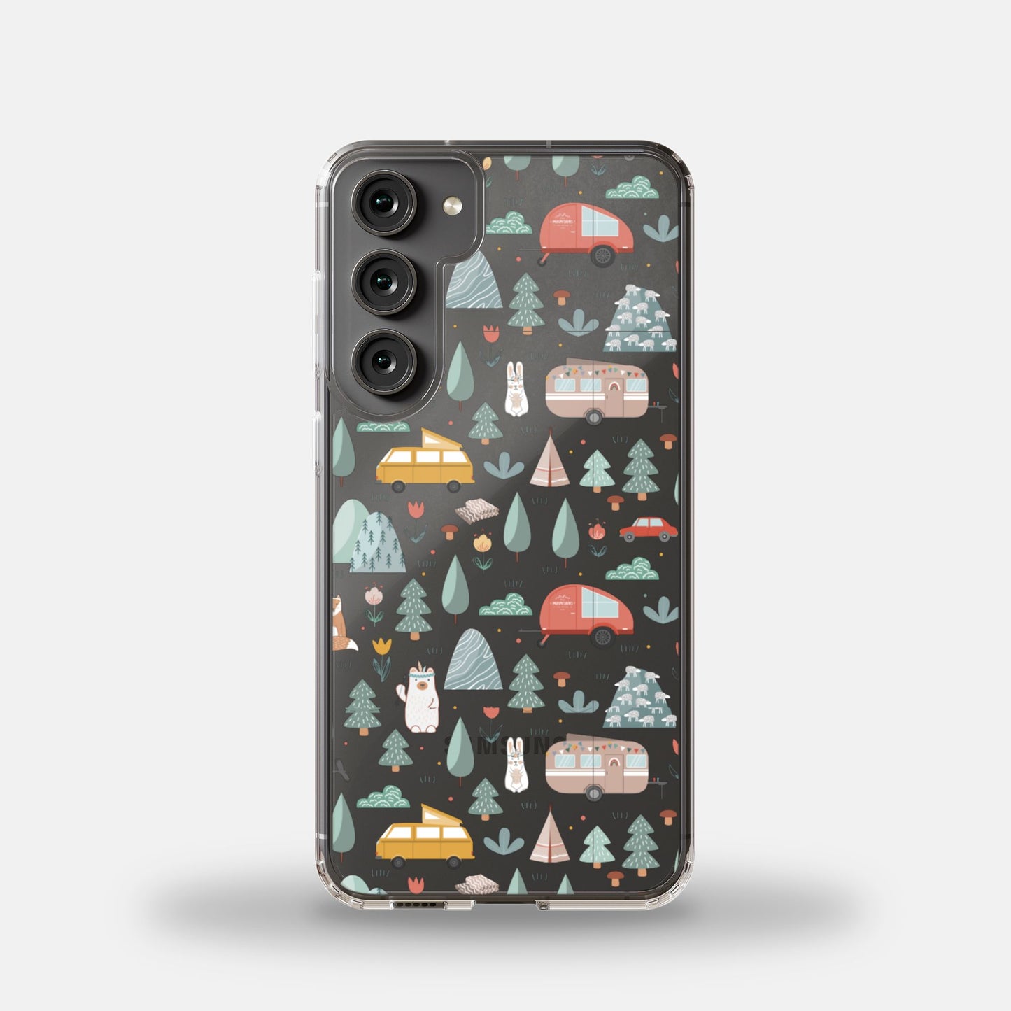 Camping Style Samsung Galaxy S23 Plus Clear Case