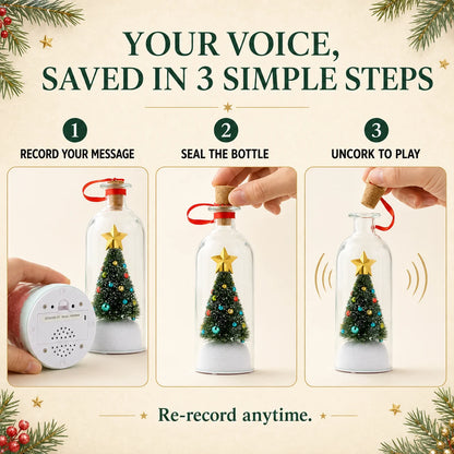 Christmas Memory Bottle – Recordable Voice Keepsake