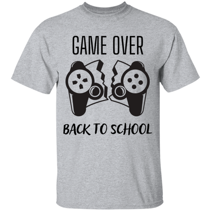 Game Over, Back To School 100% Cotton T-Shirt