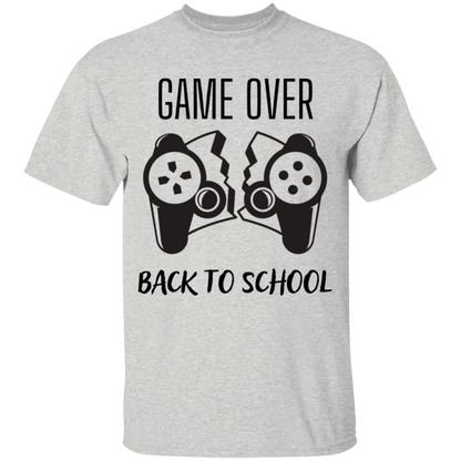 Game Over, Back To School 100% Cotton T-Shirt