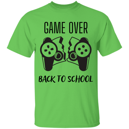 Game Over, Back To School 100% Cotton T-Shirt