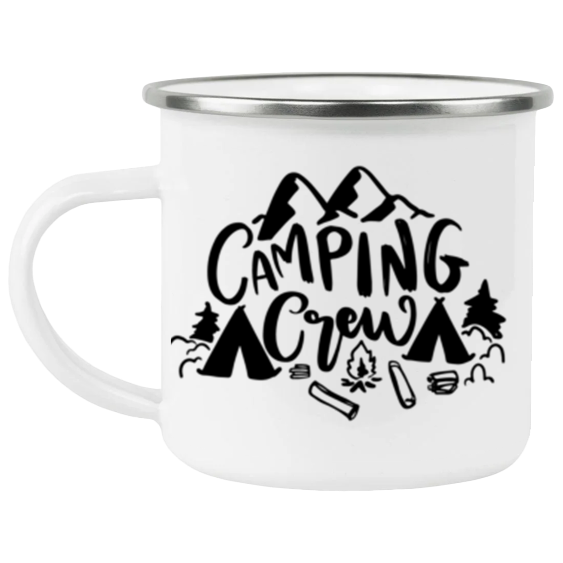 "Camping Crew" Enamel Camping Mug