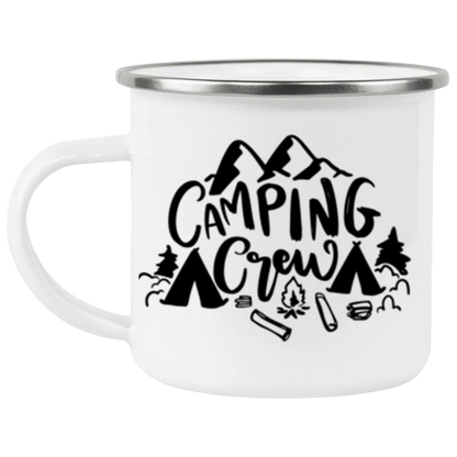 "Camping Crew" Enamel Camping Mug