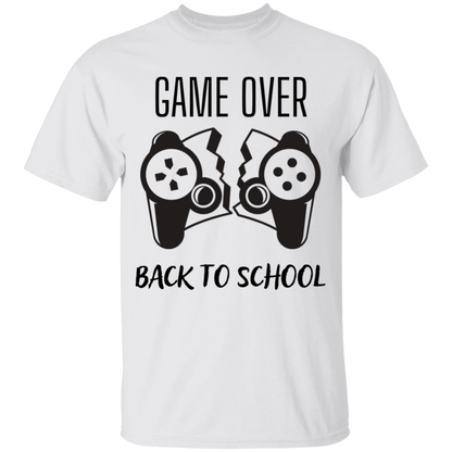 Game Over, Back To School 100% Cotton T-Shirt