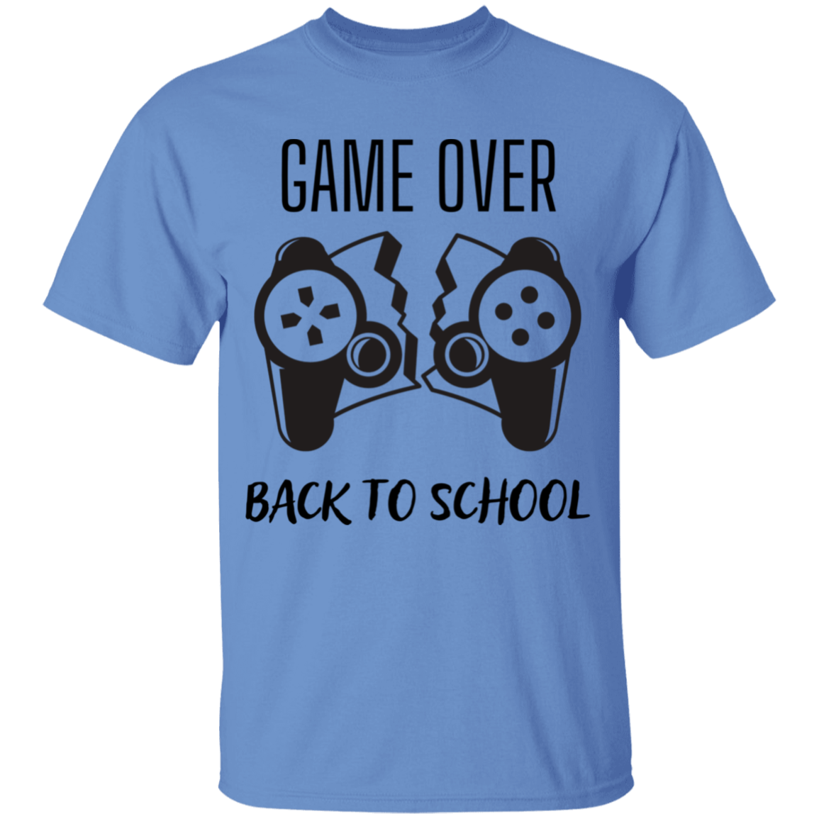 Game Over, Back To School 100% Cotton T-Shirt