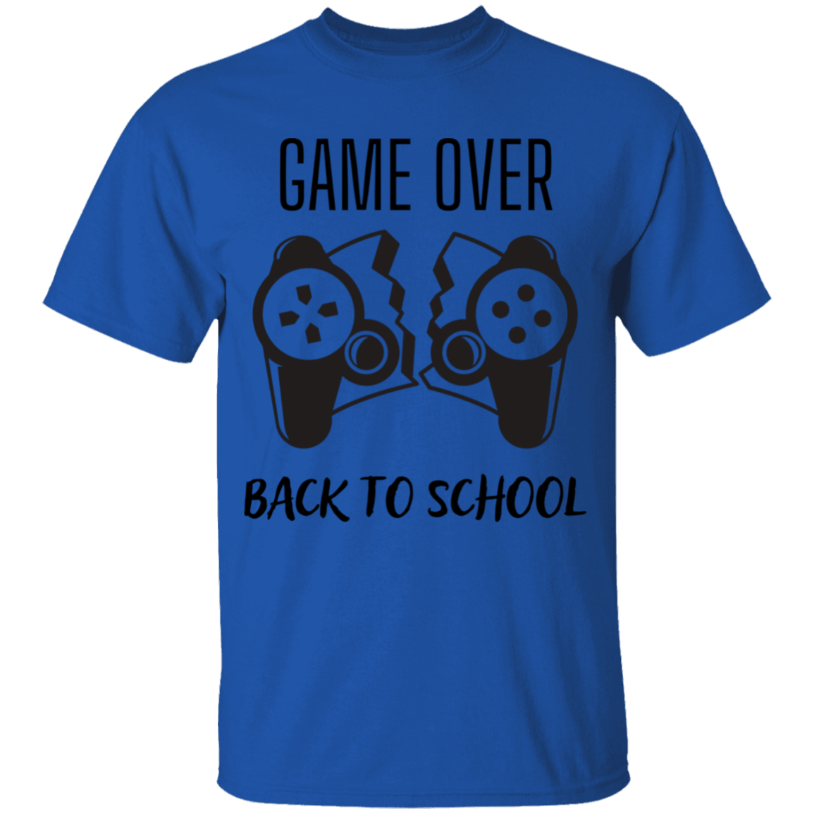 Game Over, Back To School 100% Cotton T-Shirt