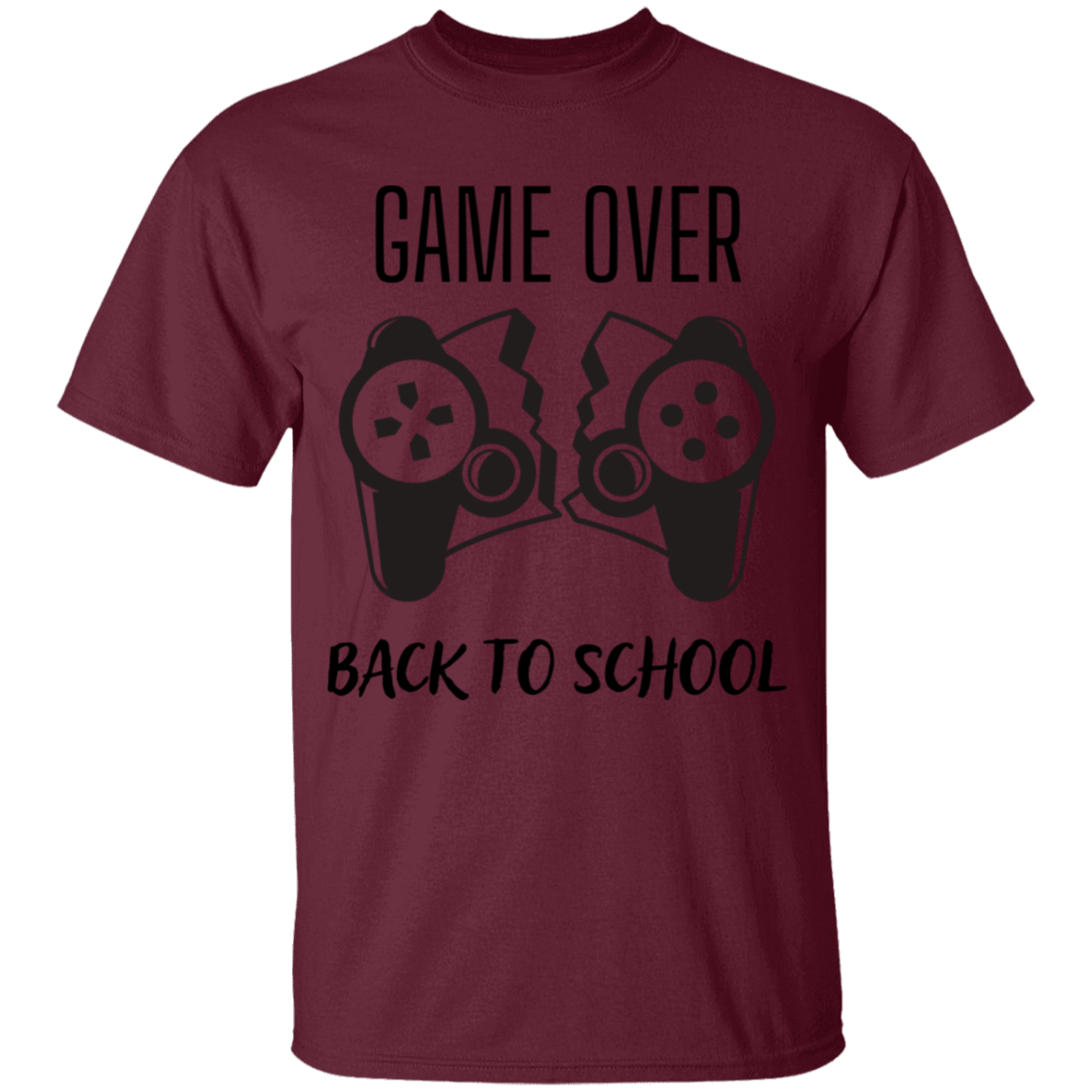 Game Over, Back To School 100% Cotton T-Shirt