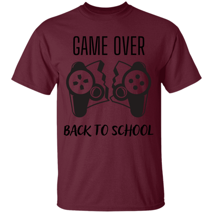 Game Over, Back To School 100% Cotton T-Shirt