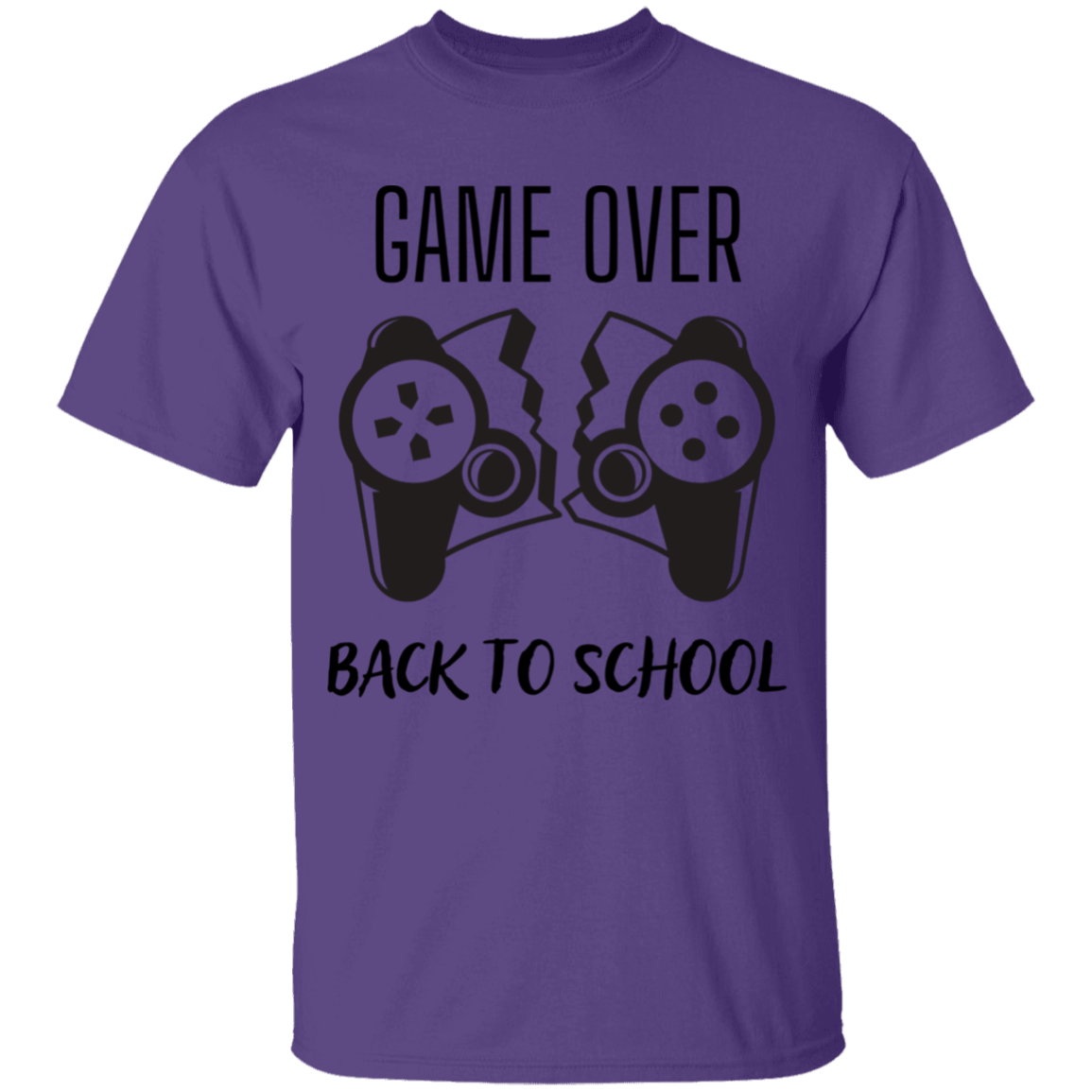 Game Over, Back To School 100% Cotton T-Shirt