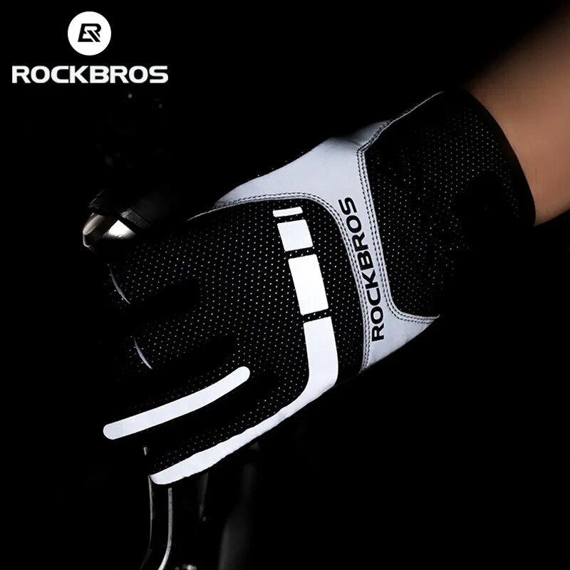 Heated Windproof Bicycle Gloves With Touch Screen Ability