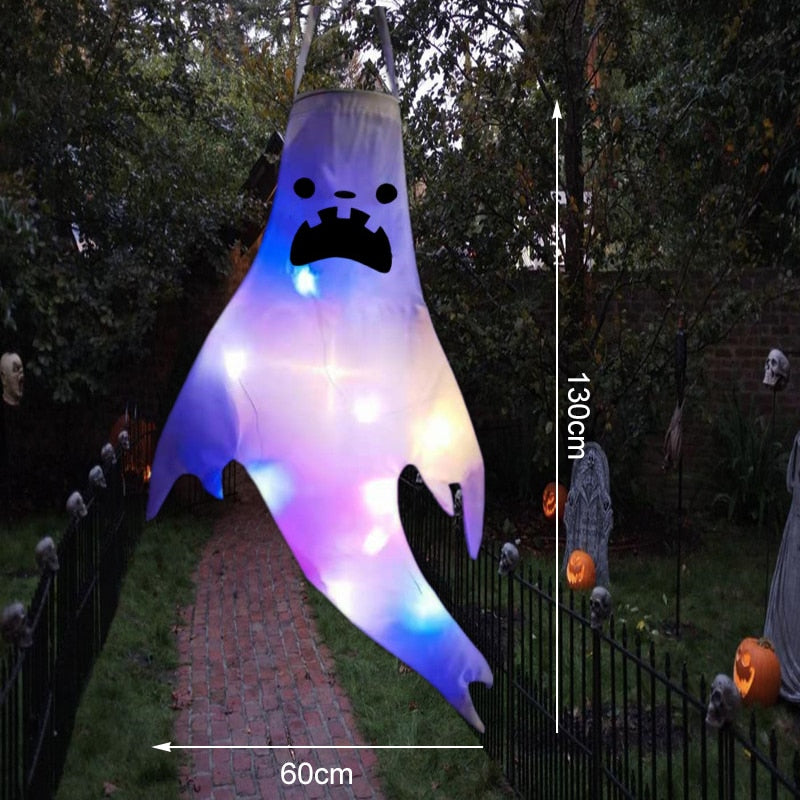 LED Hanging Ghost Light | Halloween Decoration | Indoor or Outdoor