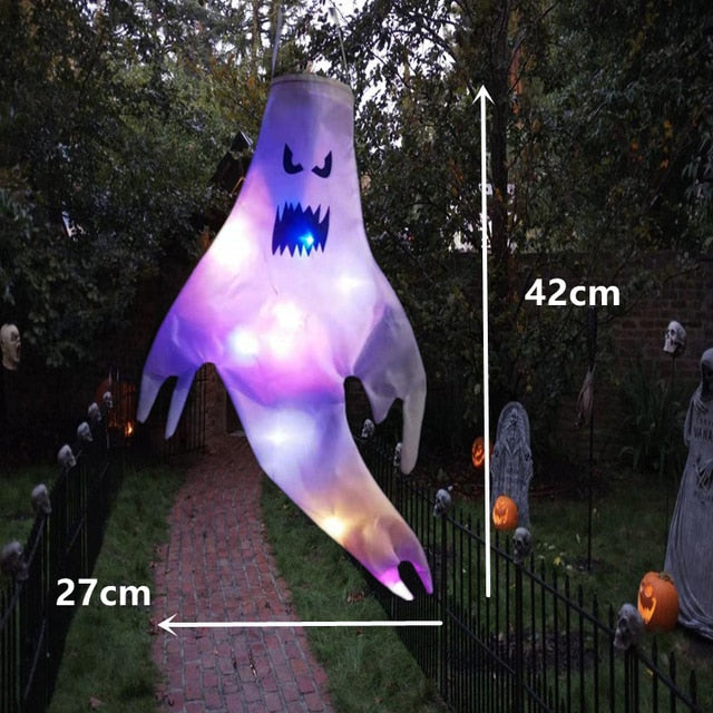 LED Hanging Ghost Light | Halloween Decoration | Indoor or Outdoor