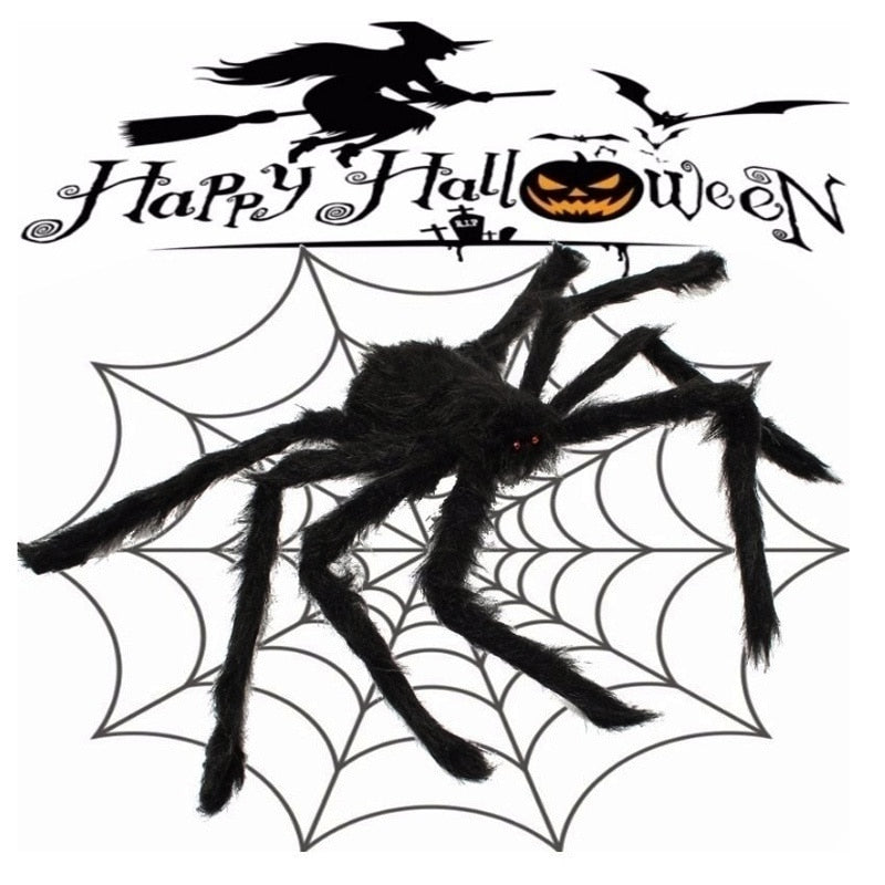 Giant Black Spider Haunted Decor | Halloween Decoration | Indoor or Outdoor