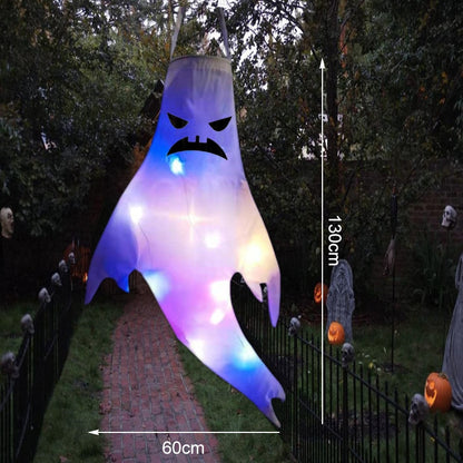 LED Hanging Ghost Light | Halloween Decoration | Indoor or Outdoor