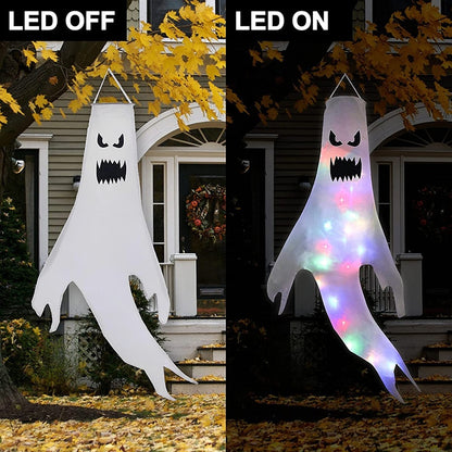 LED Hanging Ghost Light | Halloween Decoration | Indoor or Outdoor