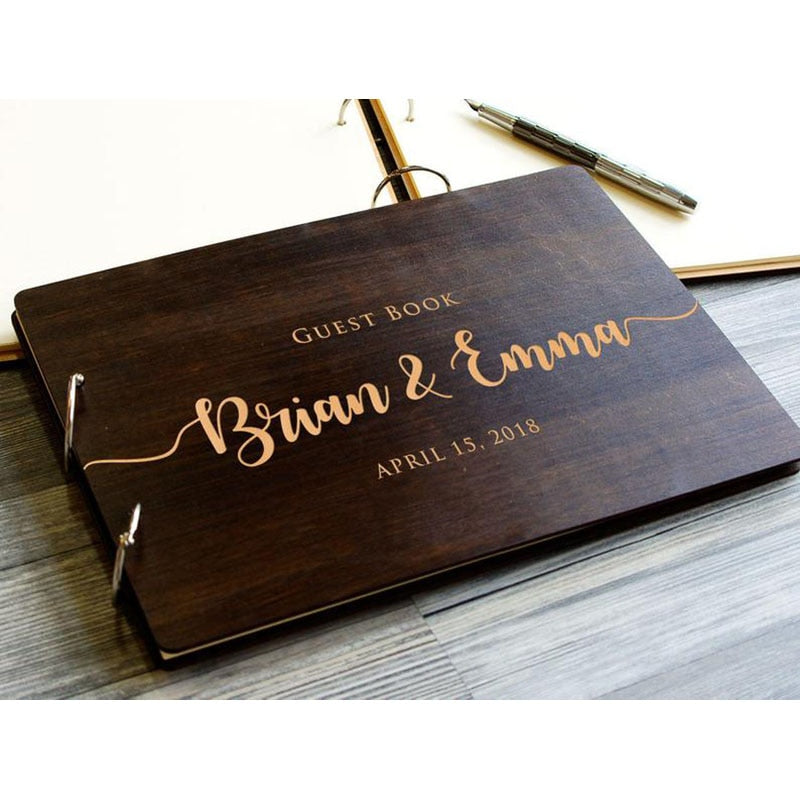 Personalized Wooden Guest Book