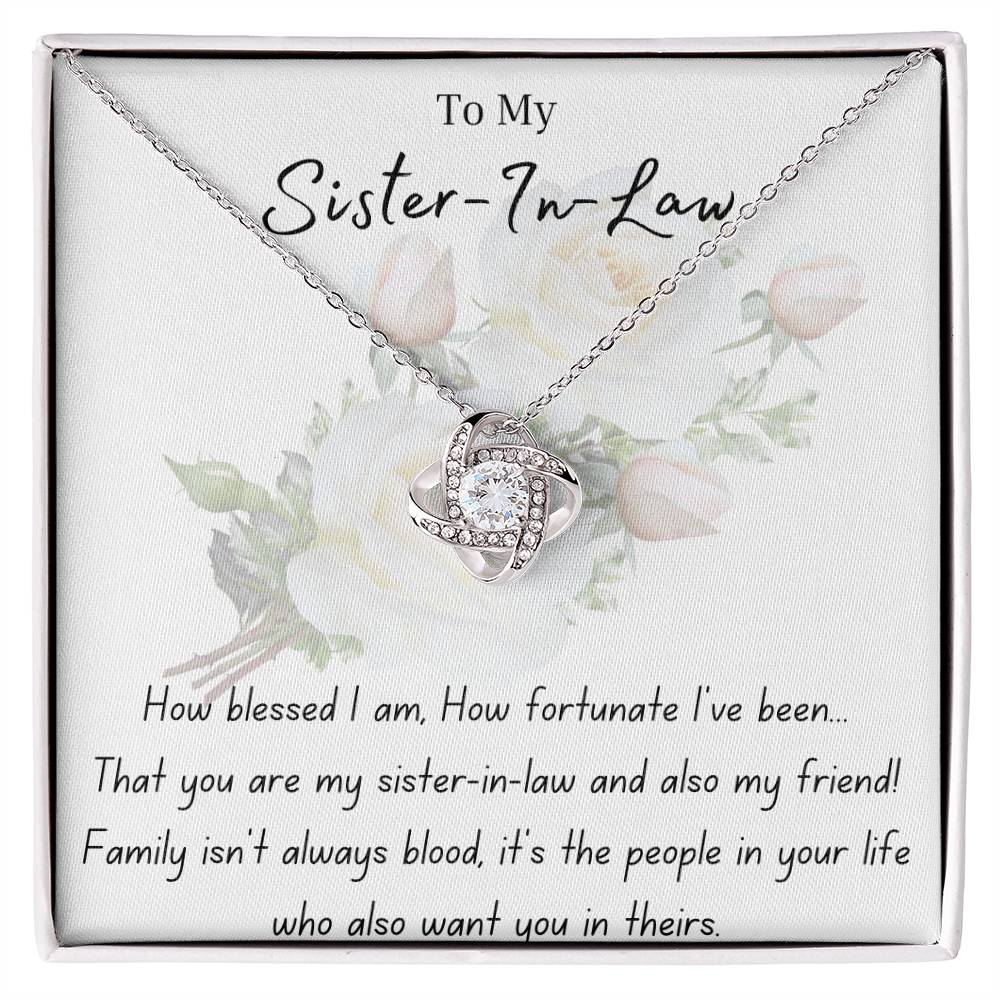 Sister-In-Law | Bonus Sister | Wedding | Love Knot Necklace | BUY 3, GET 1 FREE