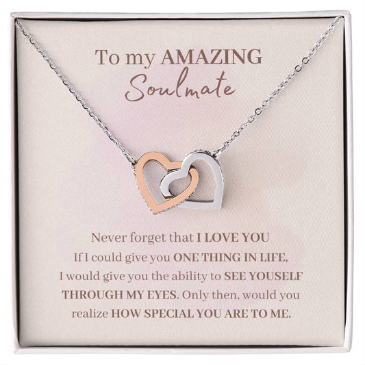 To Soulmate | From Significant Other | Interlocking Hearts Necklace