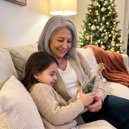 Christmas Memory Bottle – Recordable Voice Keepsake