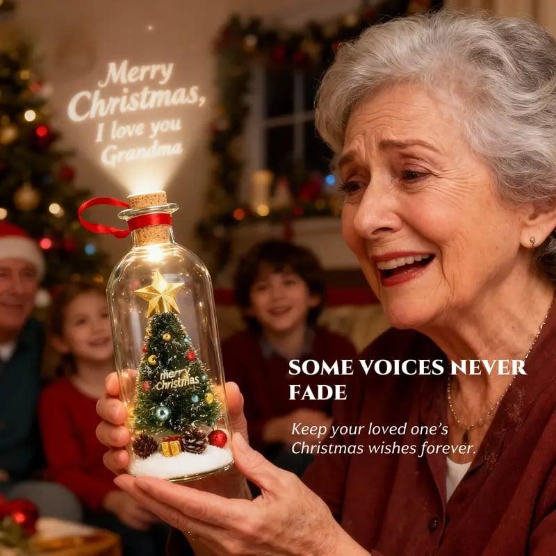 Christmas Memory Bottle – Recordable Voice Keepsake