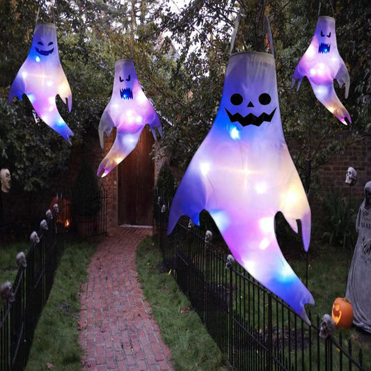 LED Hanging Ghost Light | Halloween Decoration | Indoor or Outdoor